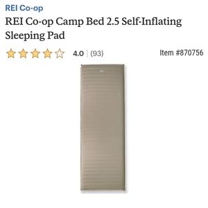 REI Co-Op Camp Bed 2.5 Self-Inflating Sleeping Pad